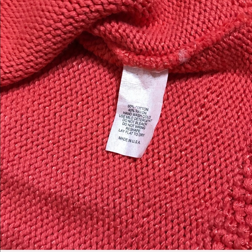 Habitat Pullover Coral Sweater Size M / L - Picture 8 of 8